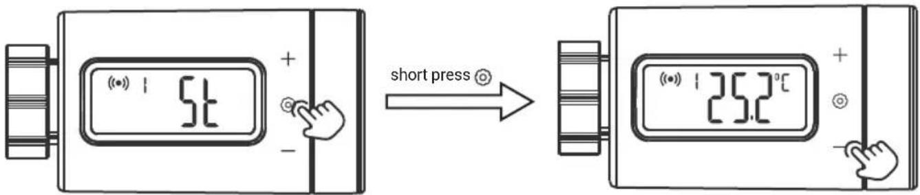 (•) | 5t short press 25.2°C