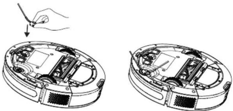 BEKO VRR 60314 VW - 3- Install the side brush - 1
