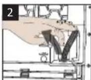 BEKO DF8412TA0A - Raccord du tuyau de vidange de l'eau - 2