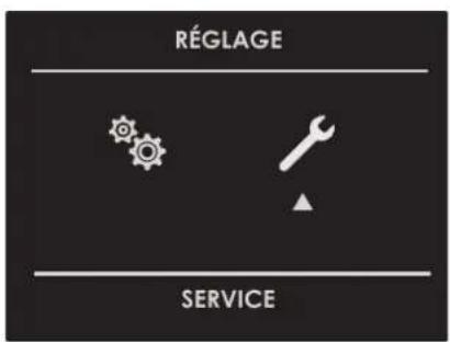 RÉGLAGE SERVICE