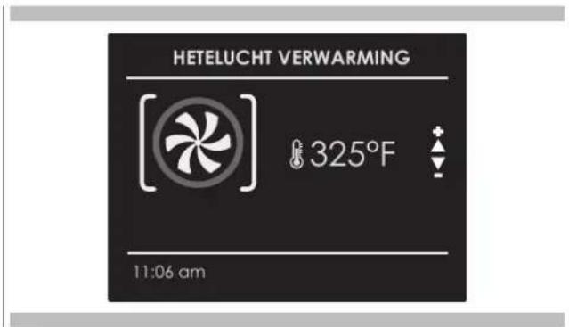 HETELUCHT VERWARMING 325°F 11:06 am