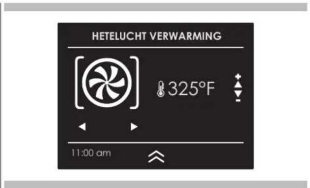 HETELUCHT VERWARMING 325°F 11:00 am