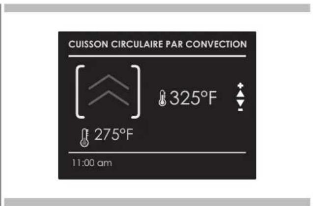 CUISSON CIRCULAIRE PAR CONVECTION 325°F 275°F 11:00 am
