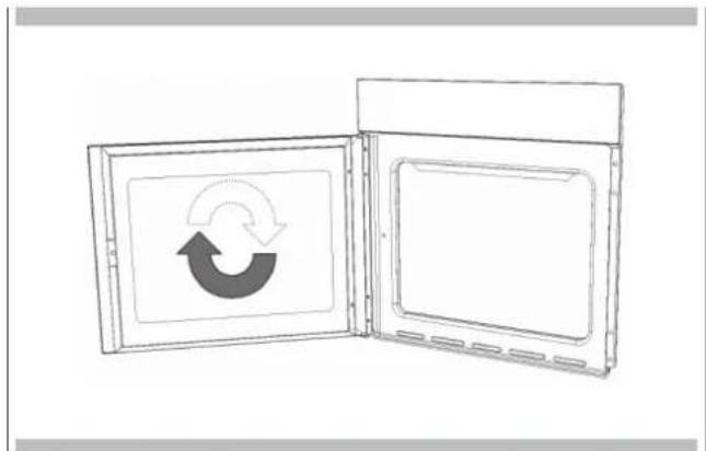 Fulgor Milano FCO 4511 TEM - De schuivende ovendeur verwijderen - 3