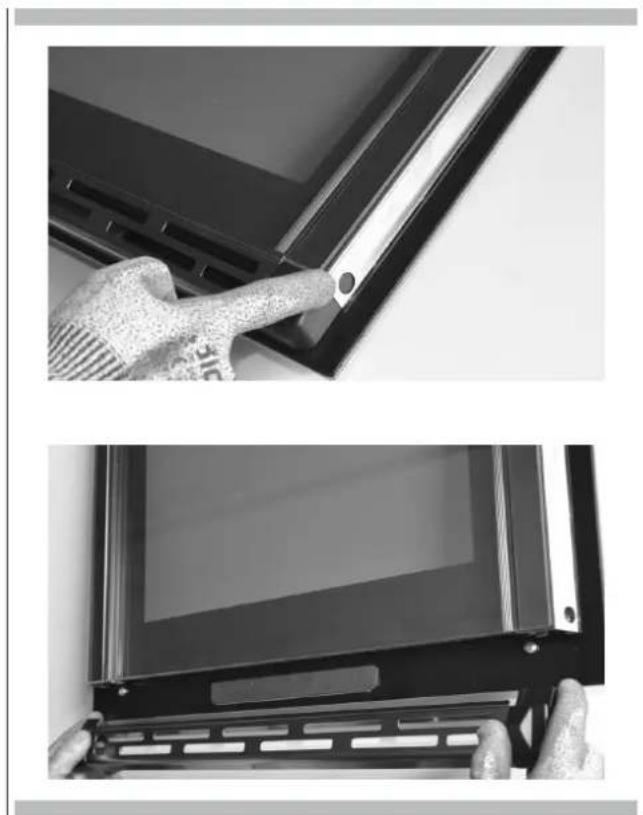 Fulgor Milano FCO 4511 TEM - How to remove the inner glass of the "FULL GLASS" panoramic door - 1