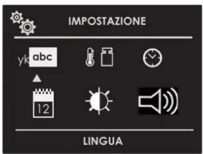 IMPOSTAZIONE yk abc 12 LINGUA