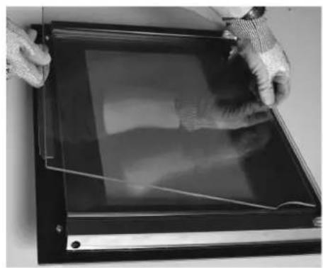 Fulgor Milano FCO 4511 TEM - Come smontare i vetri interni della porta panoramica" FULL GLASS" - 2