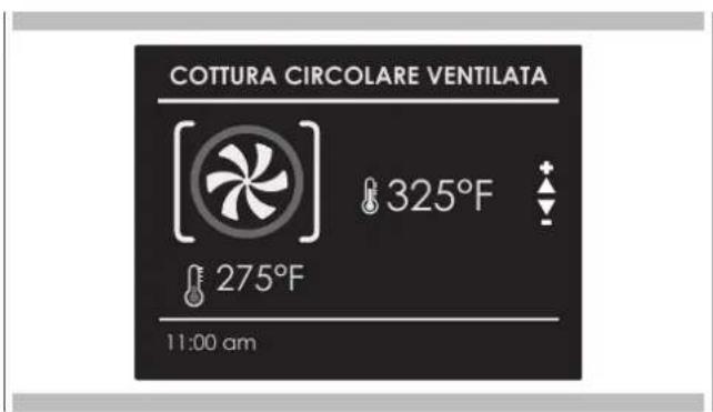 COTTURA CIRCOLARE VENTILATA 325°F 275°F 11:00 am