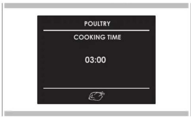 POULTRY COOKING TIME 03:00