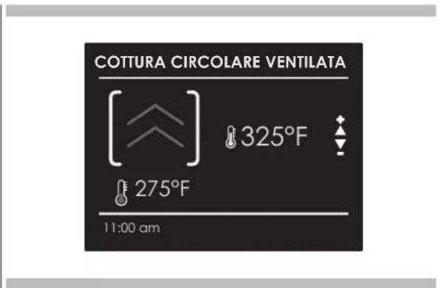 COTTURA CIRCOLARE VENTILATA [ ] 325°F 275°F 11:00 am