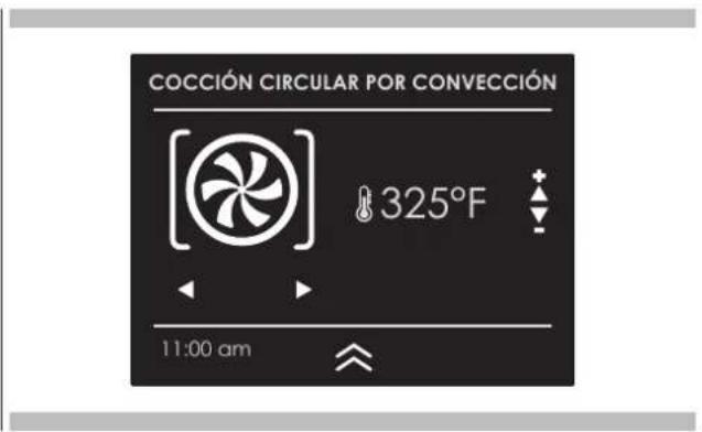 COCCIÓN CIRCULAR POR CONVECCIÓN 325°F 11:00 am