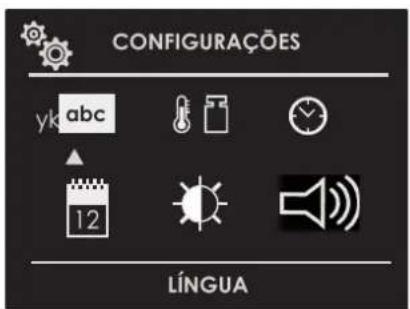 CONFIGURAÇÕES yk abc 12 LÍNGUA