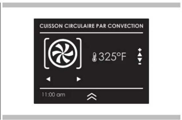 CUISSON CIRCULAIRE PAR CONVECTION 325°F 11:00 am