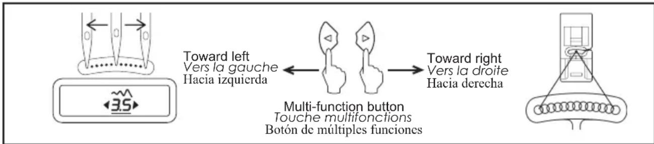 SINGER Brilliance Serenade C520L - BOUTON DE SÉLECTION DES NUMÉROS DES MOTIFS - 1