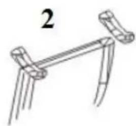 BLAUPUNKT BP1007 - MOUNTING LEGS - 2
