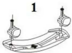 BLAUPUNKT BP1007 - PERNAS DE MONTAGEM - 1