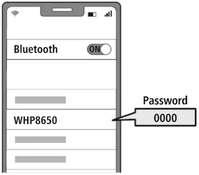 THOMSON WHP8650 - Căutarea căștilor prin intermediul terminalului (necesară numai la prima conectare) - 1