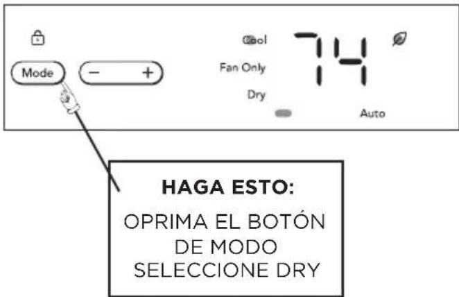 FRIGIDAIRE GHWQ125WD1 - MODO SECO: - 1