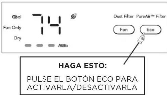 FRIGIDAIRE GHWQ125WD1 - MODO Eco (AHORRO DE ENERGÍA): - 1