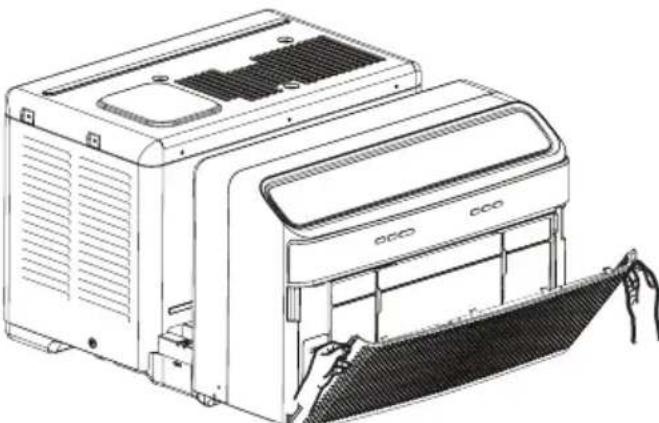 FRIGIDAIRE GHWQ125WD1 - Limpieza del filtró de polvo - 1