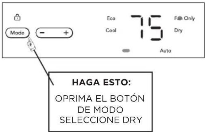 FRIGIDAIRE GHWQ125WD1 - MODO SECO: - 1