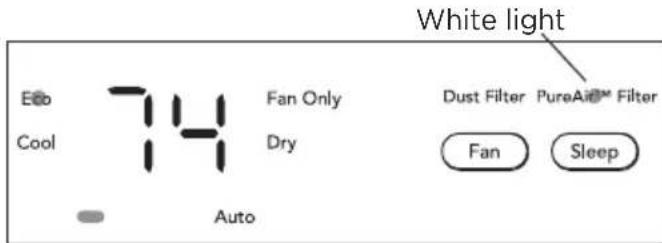 FRIGIDAIRE GHWQ125WD1 - PUREAIR™ FILTER INDICATOR: - 1