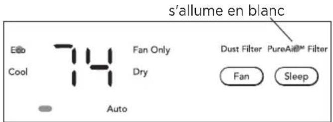 FRIGIDAIRE GHWQ085WD1 - L'INDICATEUR DU FILTRE PUREAIR™ : - 1