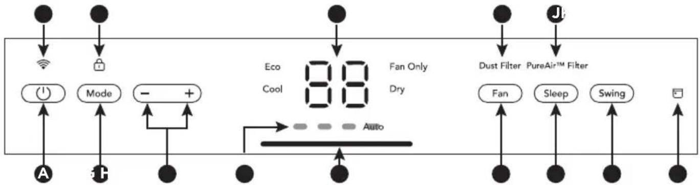 FRIGIDAIRE GHWQ085WD1 - CONTROL ELECTRÓNICO - 1