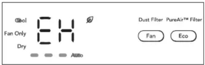 FRIGIDAIRE GHWQ085WD1 - CÓDIGOS DE ERROR: - 1