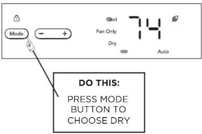 FRIGIDAIRE GHWQ085WD1 - DRY FEATURE: - 1