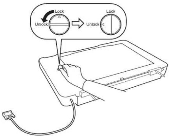 EPSON Expression 13000XL - Déblocage du verrou de transport - 1