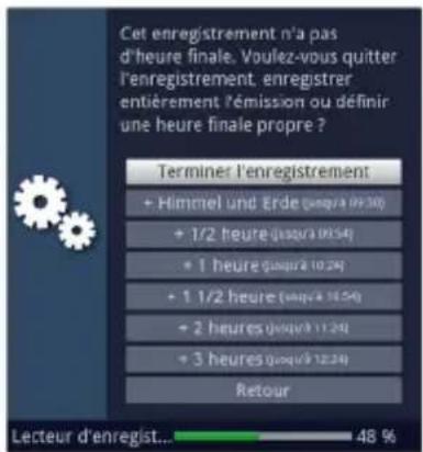 TECHNISAT Techniline 32 ISI 2 - Arrêt automatique de l'enregistrement - 1