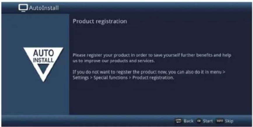 TECHNISAT Techniline 32 ISI 2 - Product registration - 1