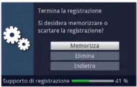 TECHNISAT Techniline 32 ISI 2 - Terminare manualmente la registrazione - 1