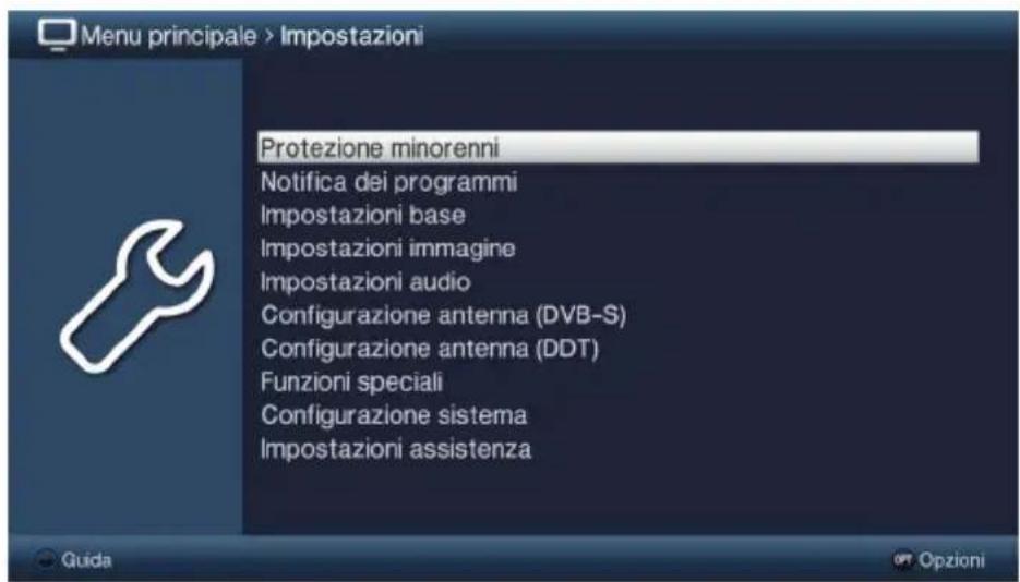 TECHNISAT Techniline 32 ISI 2 - Accesso al menu principale e navigazione nei menu / nelle funzioni - 3