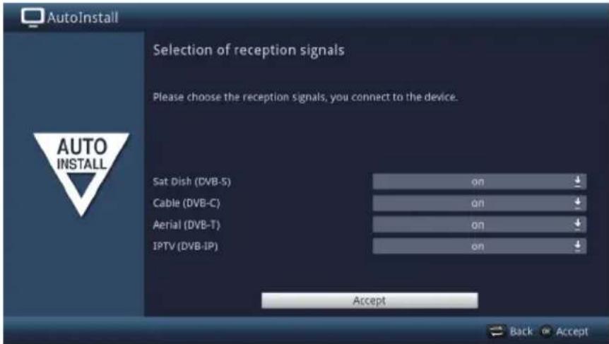 TECHNISAT Techniline 32 ISI 2 - Selecting reception signals - 1
