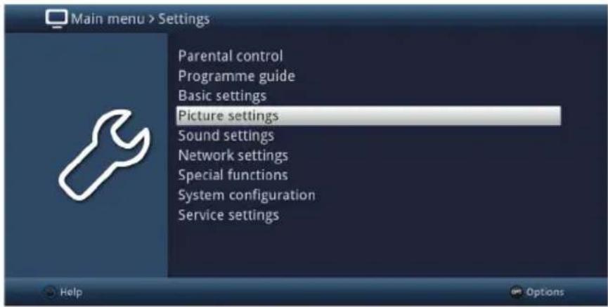 TECHNISAT Techniline 32 ISI 2 - Calling up the main menu and navigating through the menus /functions - 4