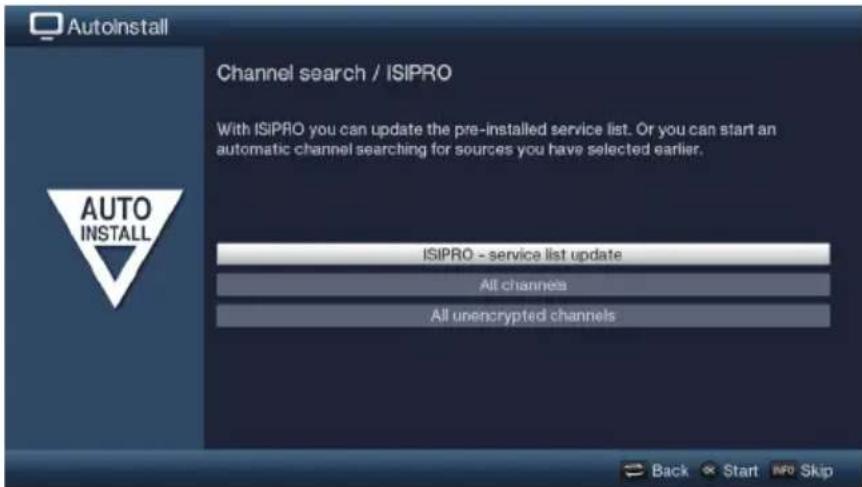 TECHNISAT Techniline 32 ISI 2 - Channel search / ISIPROnur DVB-S - 1