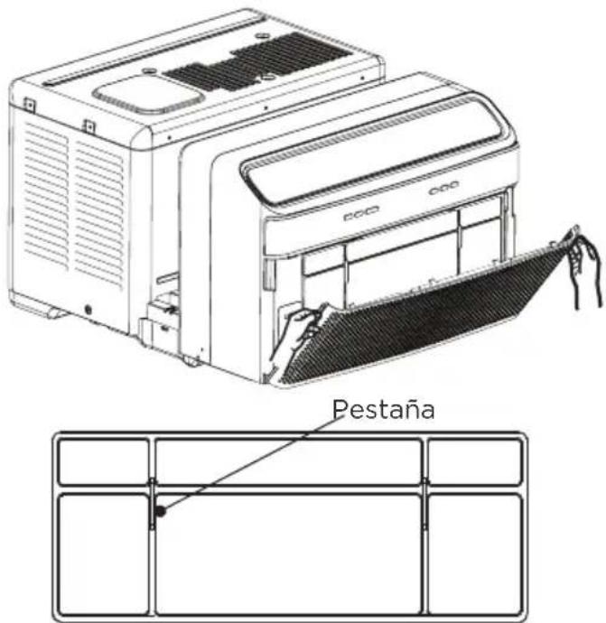 FRIGIDAIRE GHWQ105WD1 - Limpieza del filtro de polvo - 1