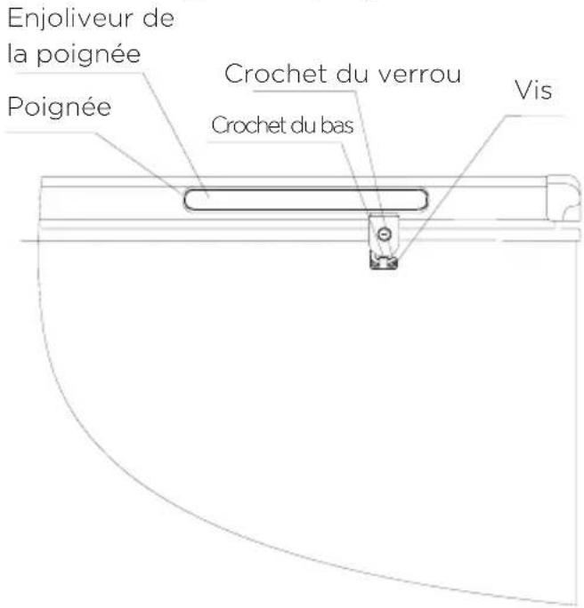GORENJE FH30EAW - Assemblage de la poignée - 1