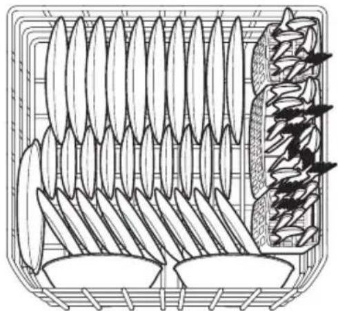 FRIGIDAIRE FDPC4314AB - Chargement du panier inférieur - 1