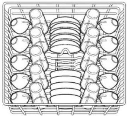 FRIGIDAIRE FDPC4314AB - Chargement du panier supérieur - 1