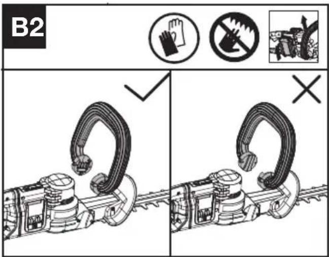 KRESS KG285.9 - MONTERING & HANTERING BEFORE USING YOUR CORDLESS HEDGETRIMMER - 3