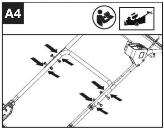 KRESS KC711.9 - Fastening the lower handle. (Optional fastening if required) (See Fig. A3) - 2