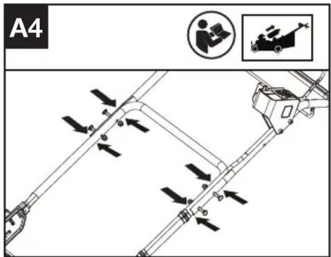 KRESS KC711.9 - Samling af øvre håndtag. (Se Fig. A4) - 1