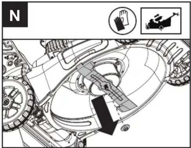 KRESS KC711.9 - REMOÇÃO DA LÂMINA (VER A FIG. N) - 1