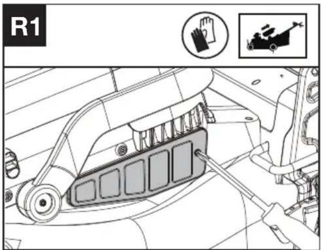 KRESS KC711.9 - Curățarea filtrului de aer (a se vedea Fig. R1, R2) - 1