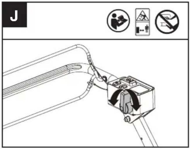 KRESS KC711.9 - Sélection de la vitesse auto-tractée (voir Fig. J) - 1