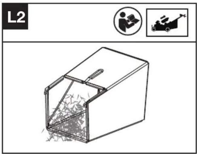 KRESS KC711.9 - Ta bort/tömma gräsuppsamlingspåsen (se fig. L1, L2) - 2
