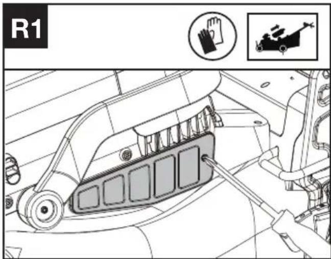 KRESS KC711.9 - Cleaning the air filter (See Fig. R1, R2) - 1